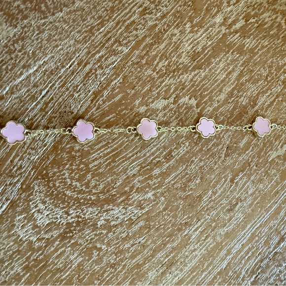 NWT Gold and Pink Flower Bracelet (Kids) - Picture 4 of 5